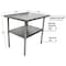 Bk Resources Flat Top Work Table Stainless Steel w/Galvanized Undershelf 36"Wx30"D VTT-3630 - alternate 3